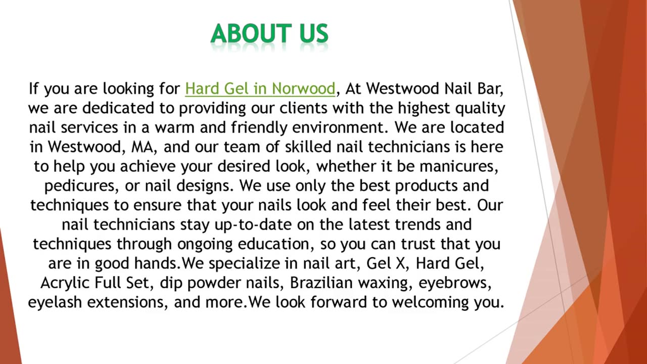 If you are looking for Hard Gel in Norwood