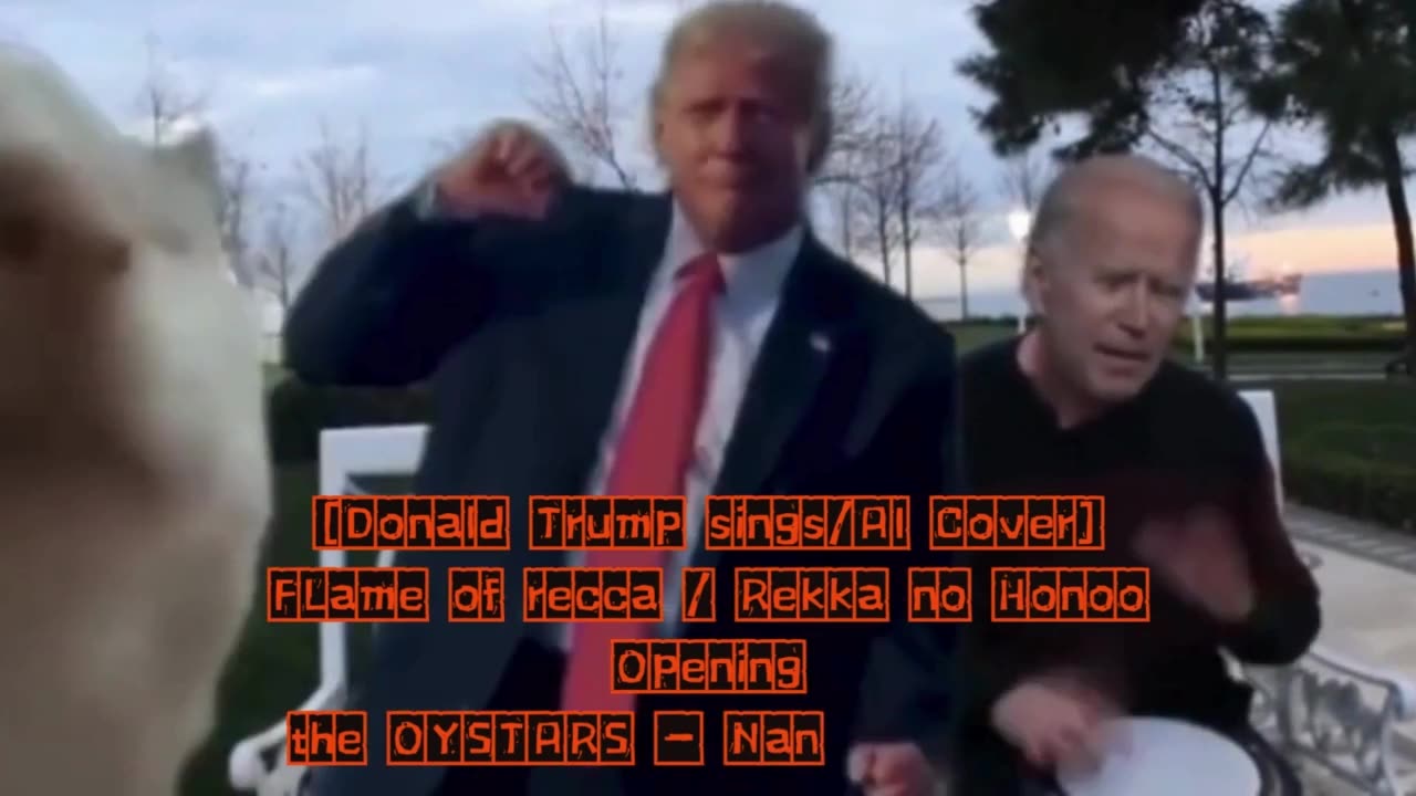 [Donald Trump sings/AI Cover] Flame of Recca / Rekka no Honoo Opening the OYSTARS - Nanka Shiawase