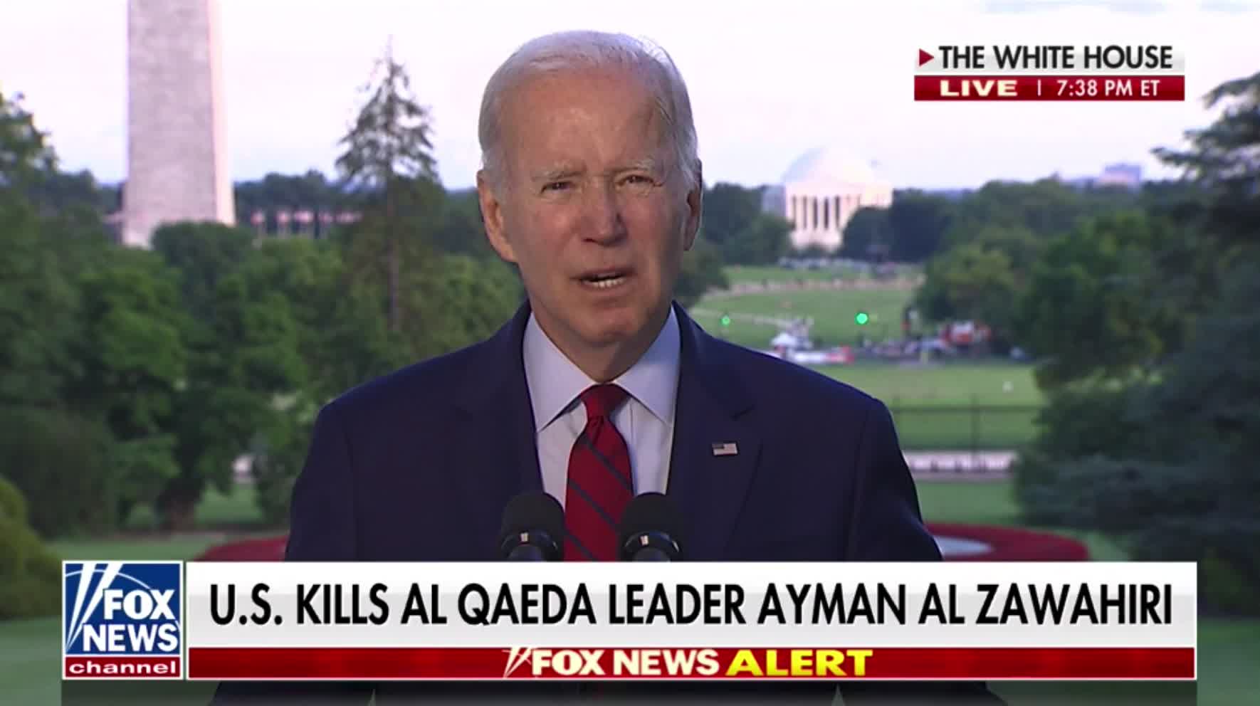 Biden to those who lost people on 9/11: "It is my hope that this decisive action will bring one more measure of closure."