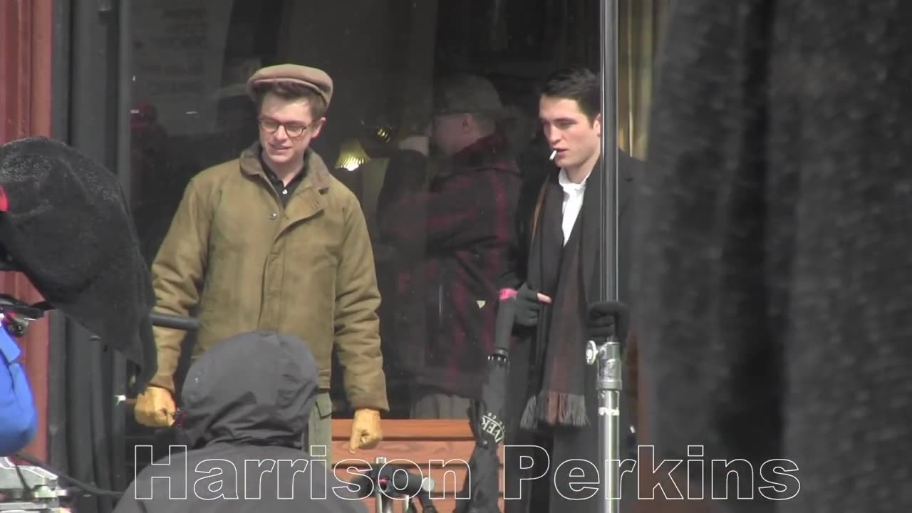 Robert Pattinson and Dane DeHaan in Millbrook to film "Life" March 4 2014