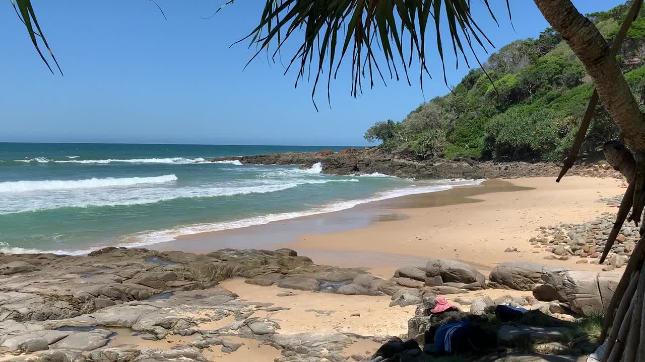Under the Pandanus Trees at the Beach
