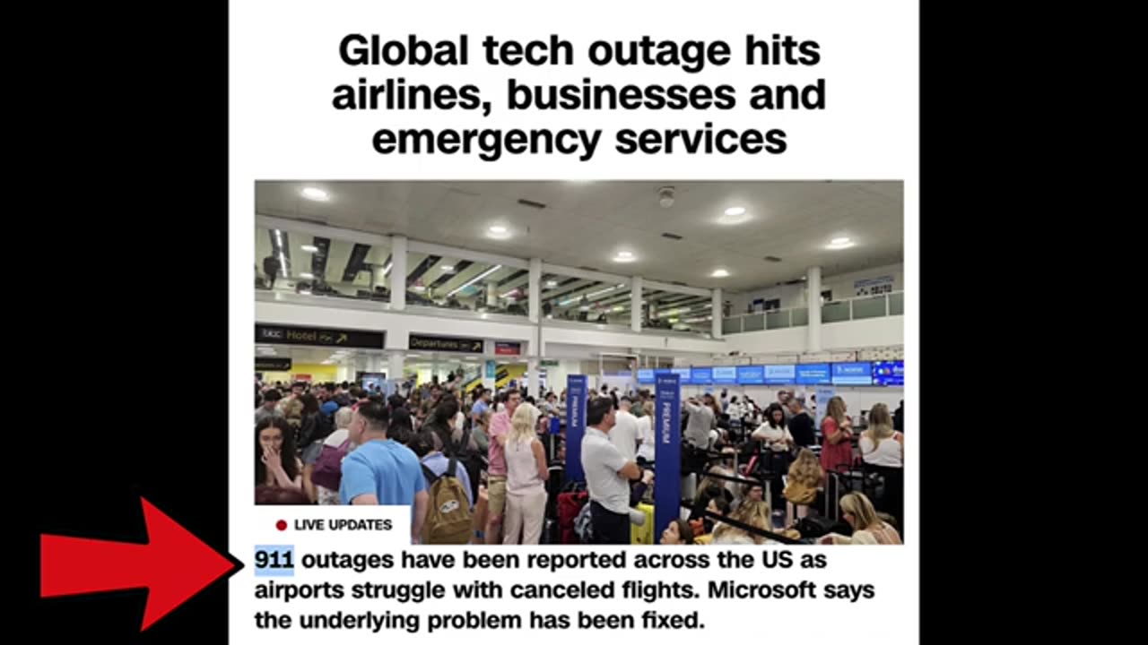 WARNING WORLDWIDE TECH CHAOS HAPPENING RIGHT NOW IS A TEST RUN- BANKS- 911- HOSPITALS ALL OFFLINE