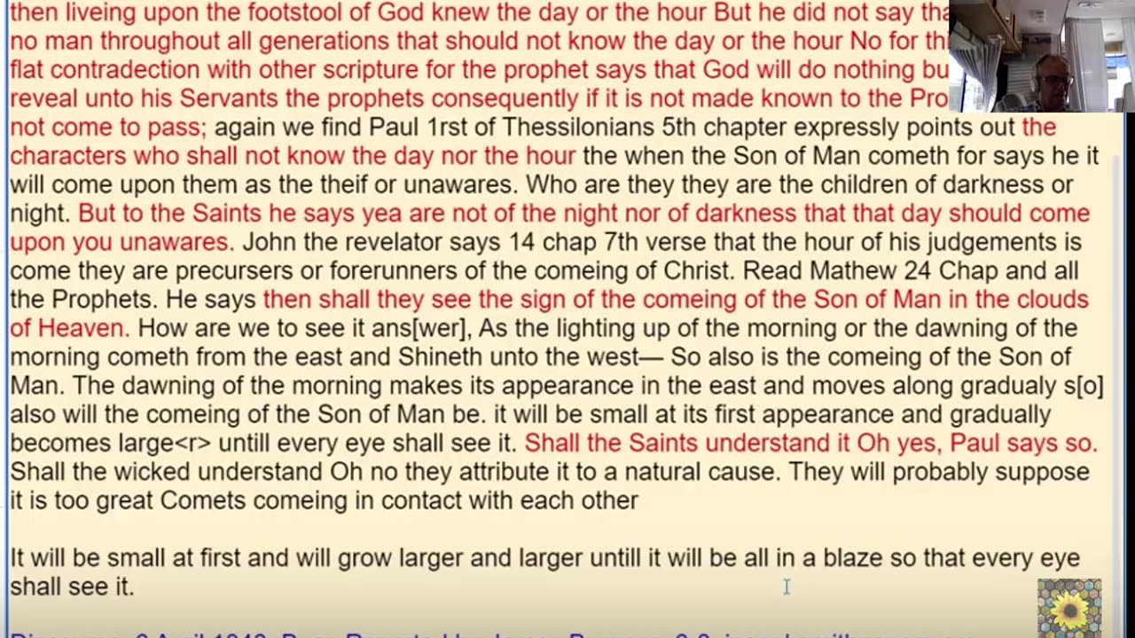 Study the Sign of The Son of Man - Jesus Christ Coming Power - Joseph Smith -6-27-24
