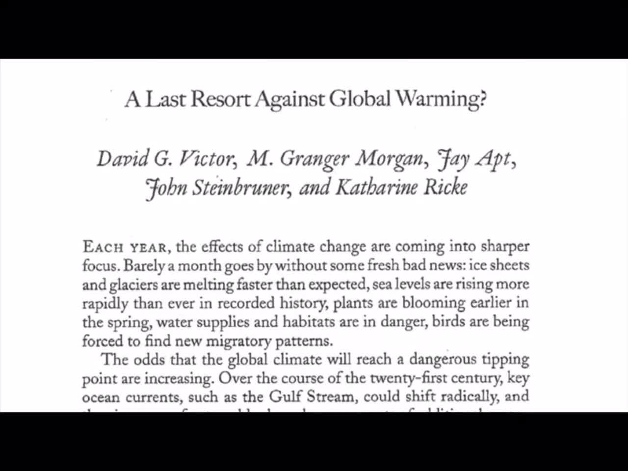 geo engenering / chemtrails