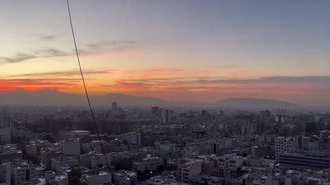 Sun Rises Over Tehran