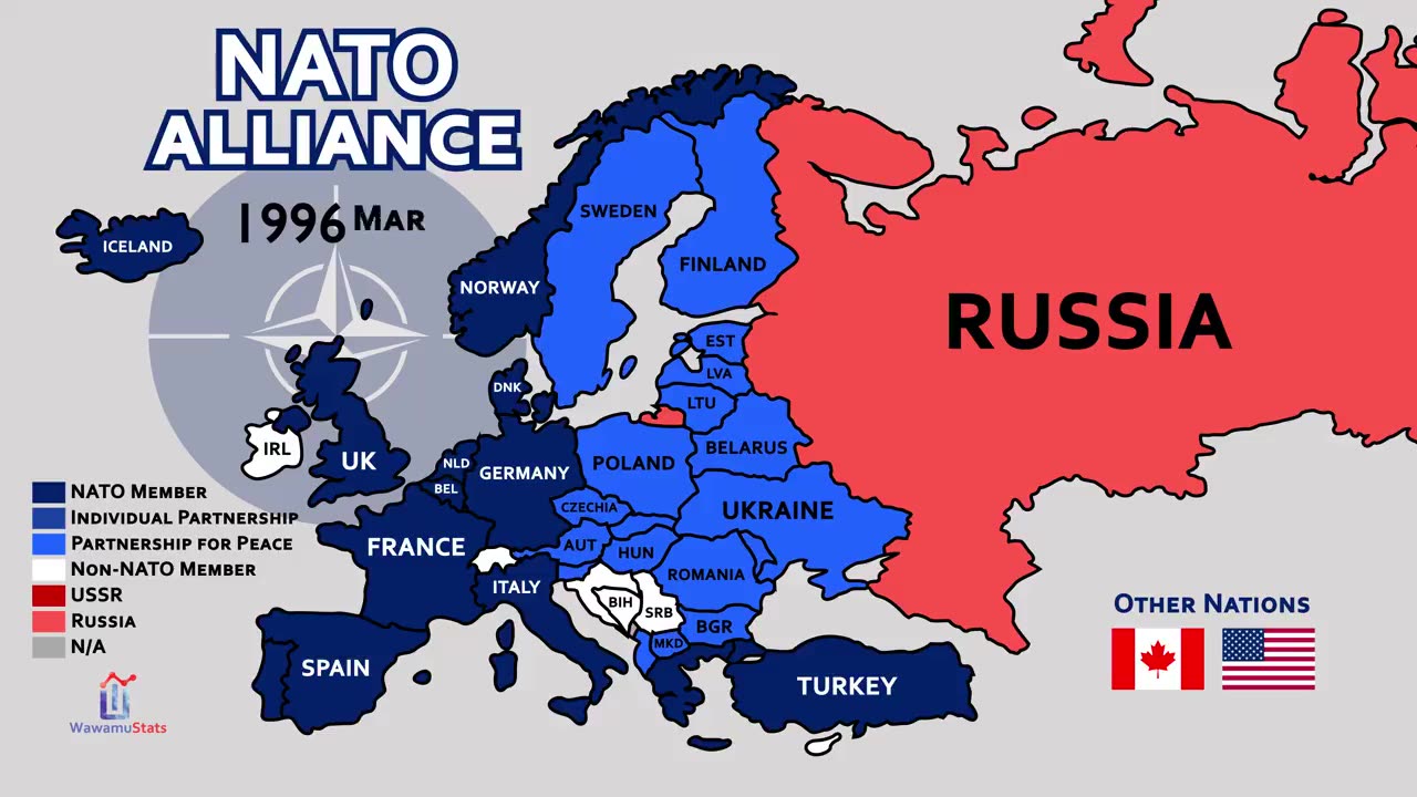 NATO Expansion 1949- February 2022 Russian invasion.