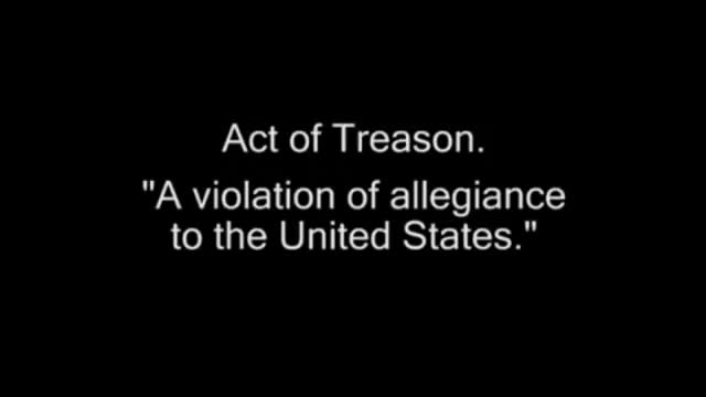 Documented Treason by Members of the United States Congress Under Direction Of Hilary Clinton