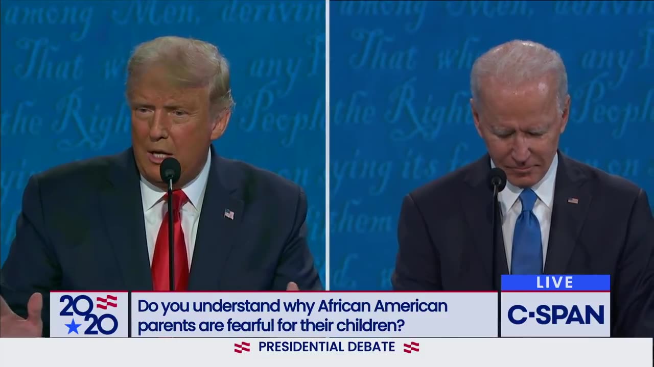 Second 2020 Presidential Debate between Donald Trump and Joe Biden