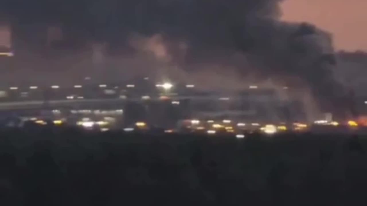 🔥 A warehouse with car parts is on fire near Moscow!