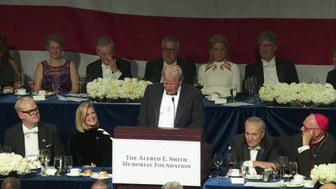 Yearly Al Smith Dinner- It is a Roast Dem vs Rep- Humor with Truth