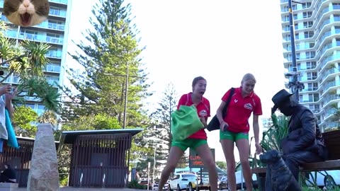 cowboy_prank at Southbank Brisbane. their reactions are priceless. hahaha