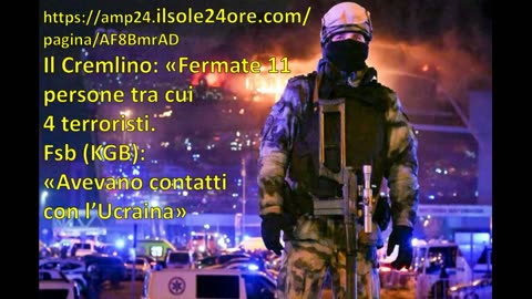 Attentato a Mosca: ''Arrestati 4 terroristi con contatti in Ucraina!''