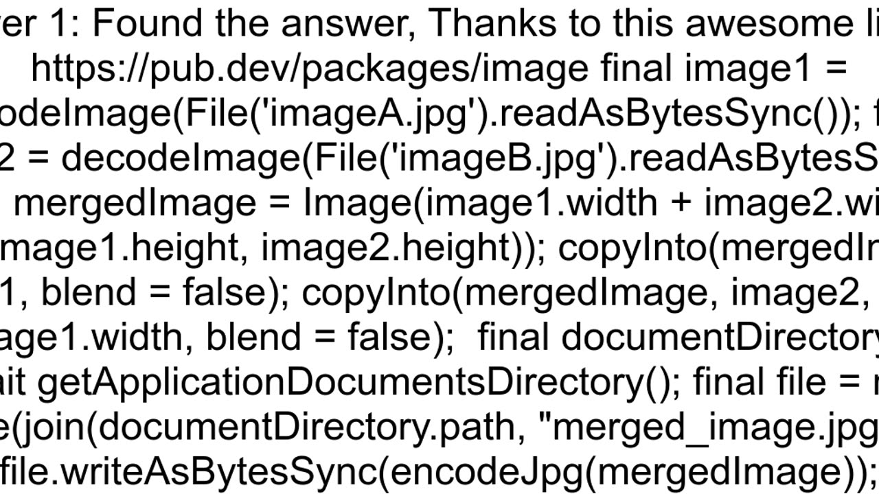 Flutter Merge two images and store it in local storage as a single image