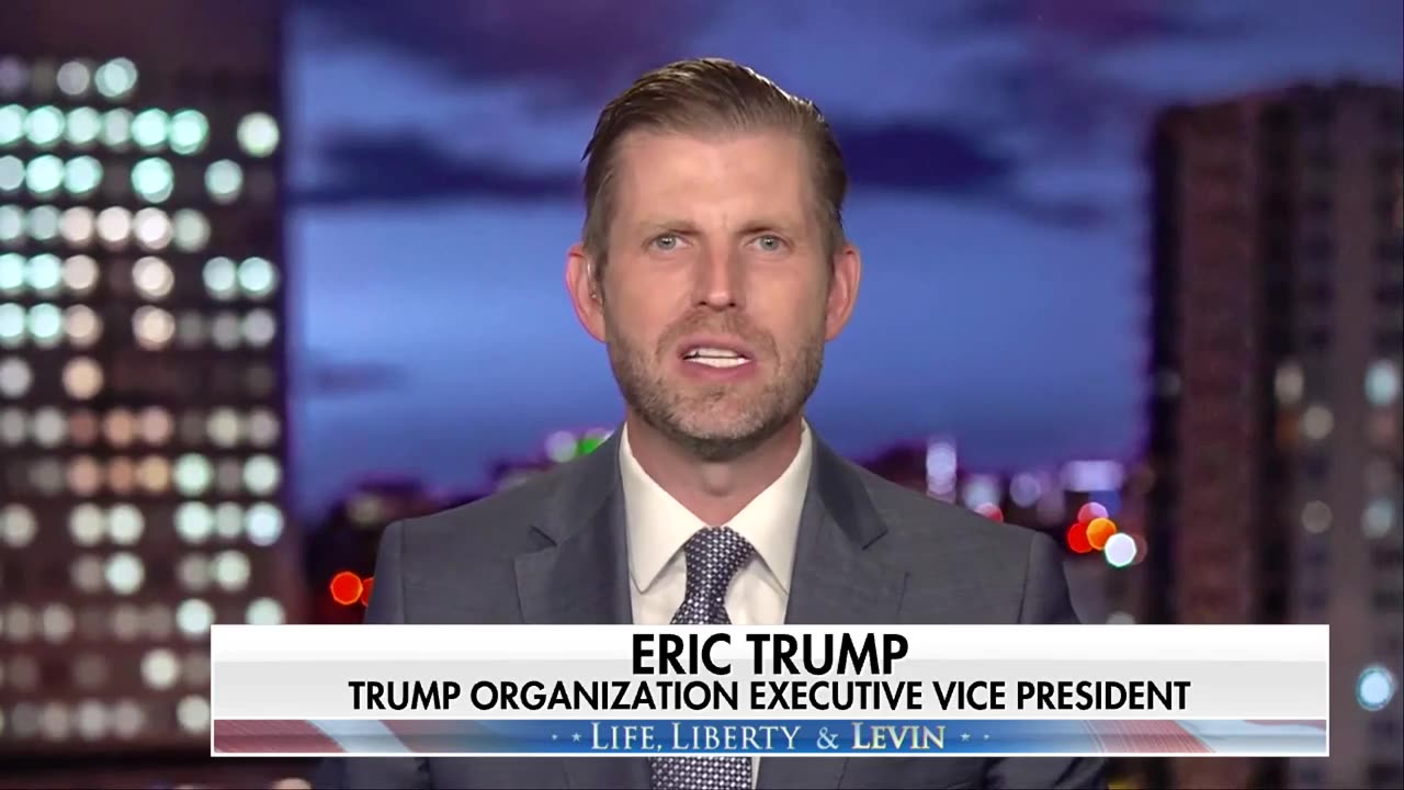 Eric Trump says his father is the definition of a 'true warrior'