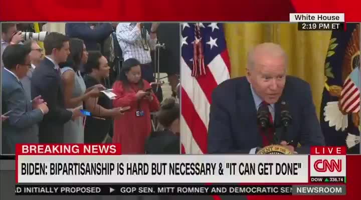 In BIZARRE Moment Biden Starts Whispering To Press