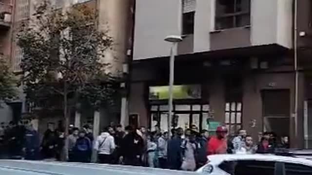 Riots in Spain: Moroccans Attacks Police, Migrants Unhappy Police Issued a Parking Violation