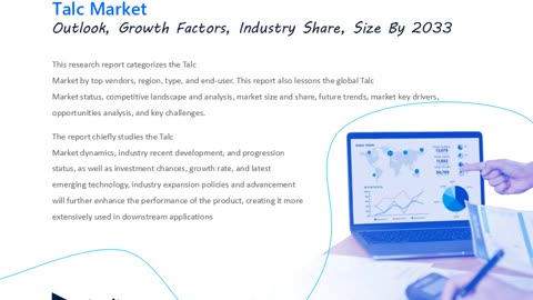 Talc Market: Top Industry Share and Regional Growth Prospects, Forecast to 2033