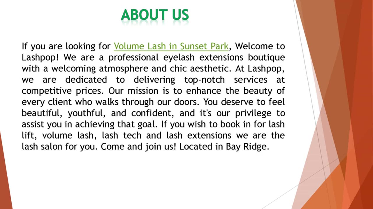 If you are looking for Volume Lash in Sunset Park