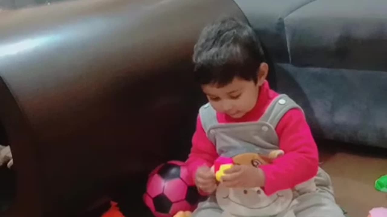 Baby playing with toys Funtime