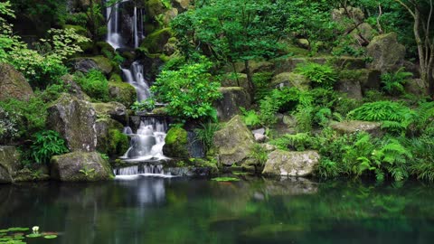 NATURE SOUNDS Relaxing Nature Sound Of Jungle Waterfall (No Music)