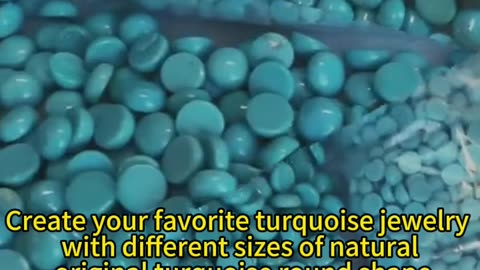 241209-4 Create your favorite turquoise jewelry with different sizes of natural original turquoise