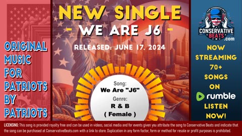 Conservative Beats – R & B - Female – We Are “J6”