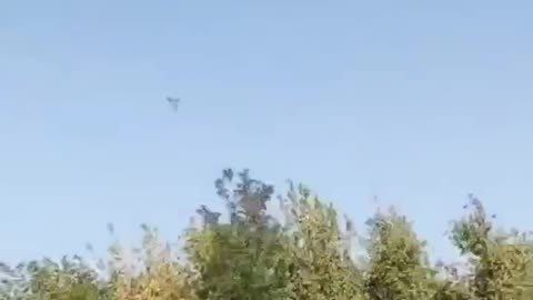 Ukrainian Su27 Shoots Down Shaheed Drone