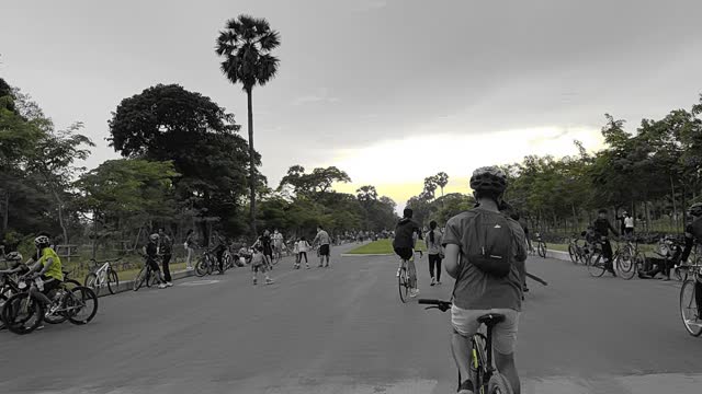 In front of Garden Angkor Wat Temple