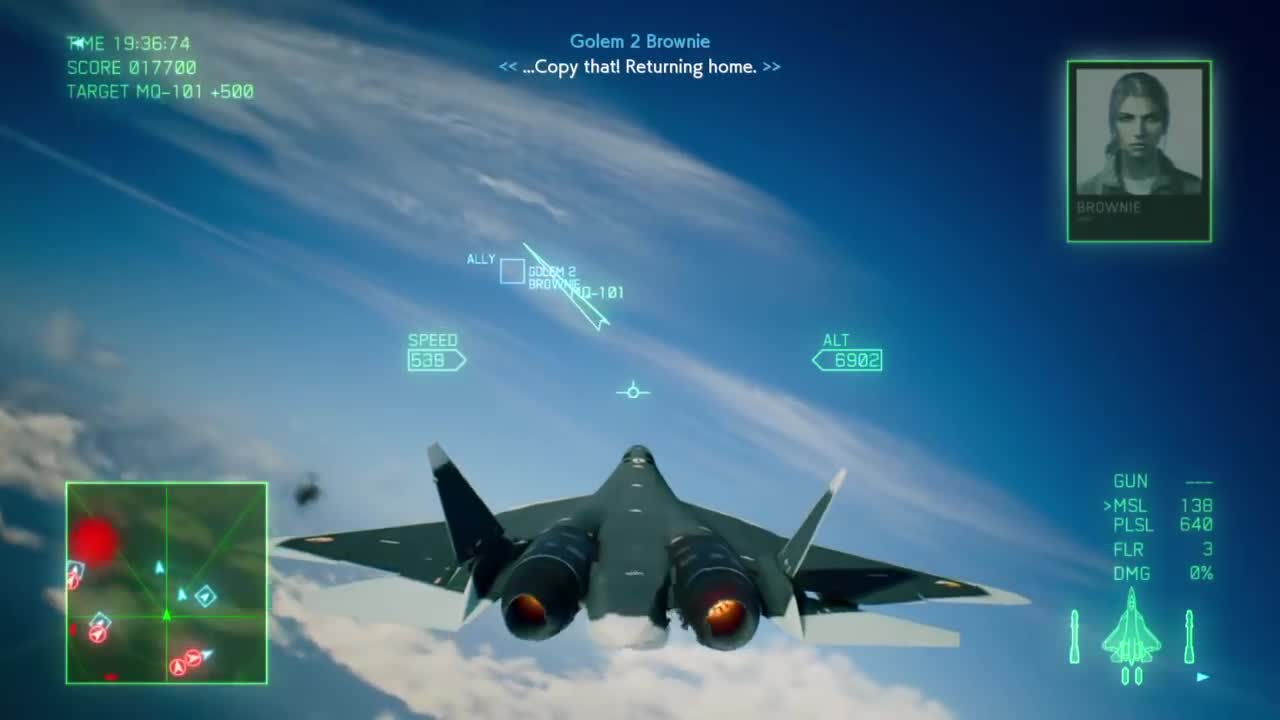 ACE COMBAT™ 7_ Mission 3 Following Golem 2, Mr. X appears