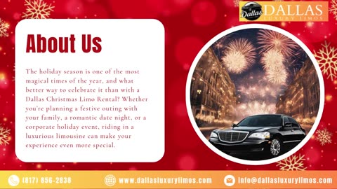 Dallas Christmas Limo Rental Celebrate the Holidays in Luxury