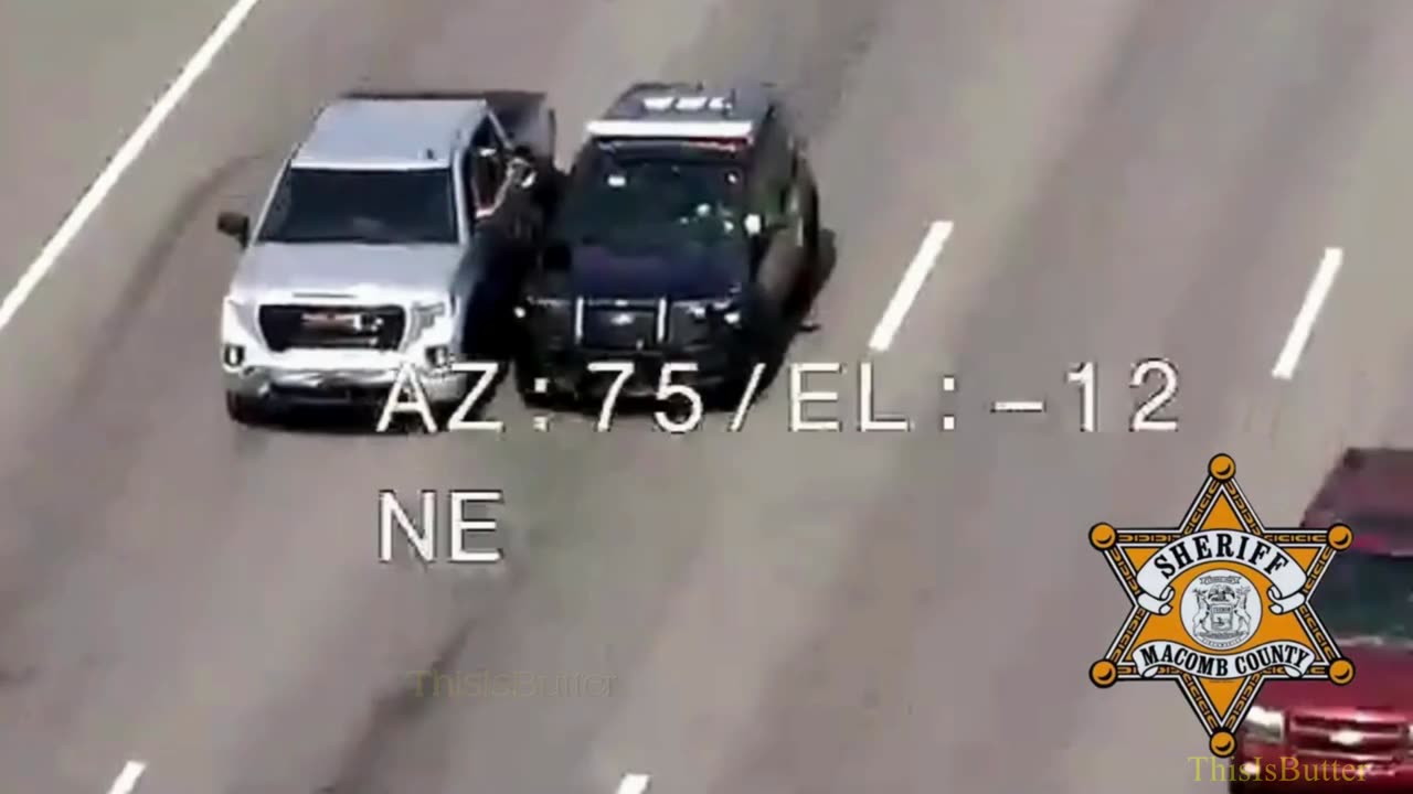 Macomb County Sheriff’s deputy jumps into a moving truck to help elderly driver with a medical issue