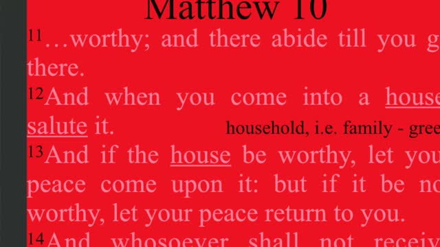 232. Stay with at one house per city. Matthew 10:11-12, Mark 6:10, Luke 9:4