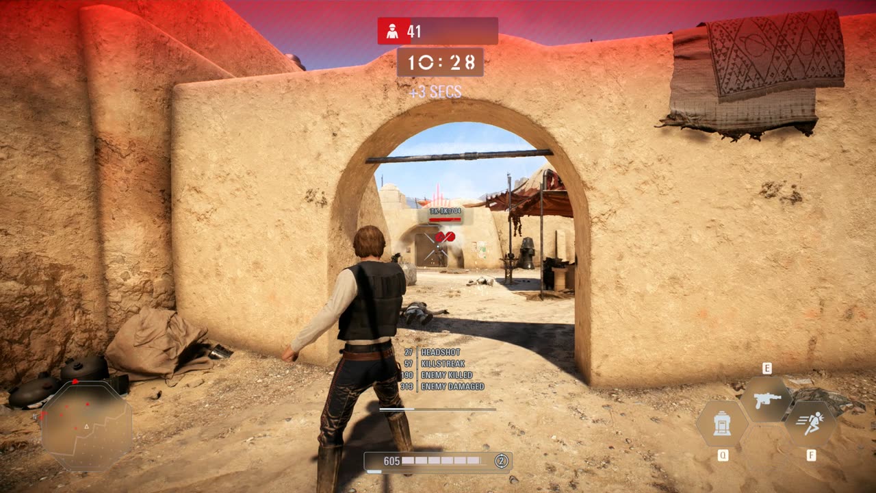 SWBF2: Arcade Onslaught Han Solo Mos Espla Gameplay