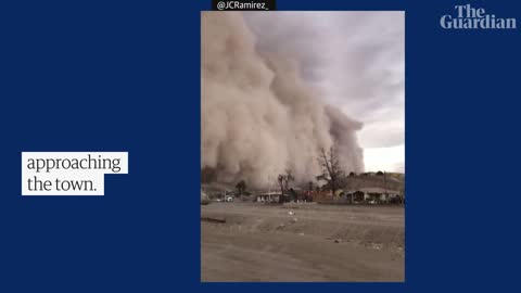 Sandstorm engulfs commune in Chile's Atacama desert