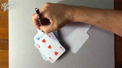 Draw Part Of The Playing Card Pattern