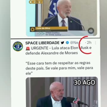 Lula; eu já pedir pra inundar o Sul, Eu, já pedir pra queimar o Brasil. A terraplanagem está sendo feita, agora vamos tirar a starlink e, colocar a huawei. O X era só pra chegar até a starlink !