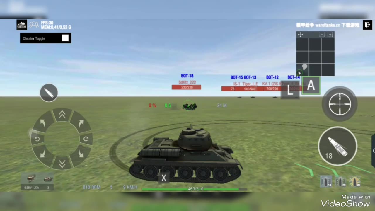 T-34-85 vs Sdkfz 222 | Panzer War