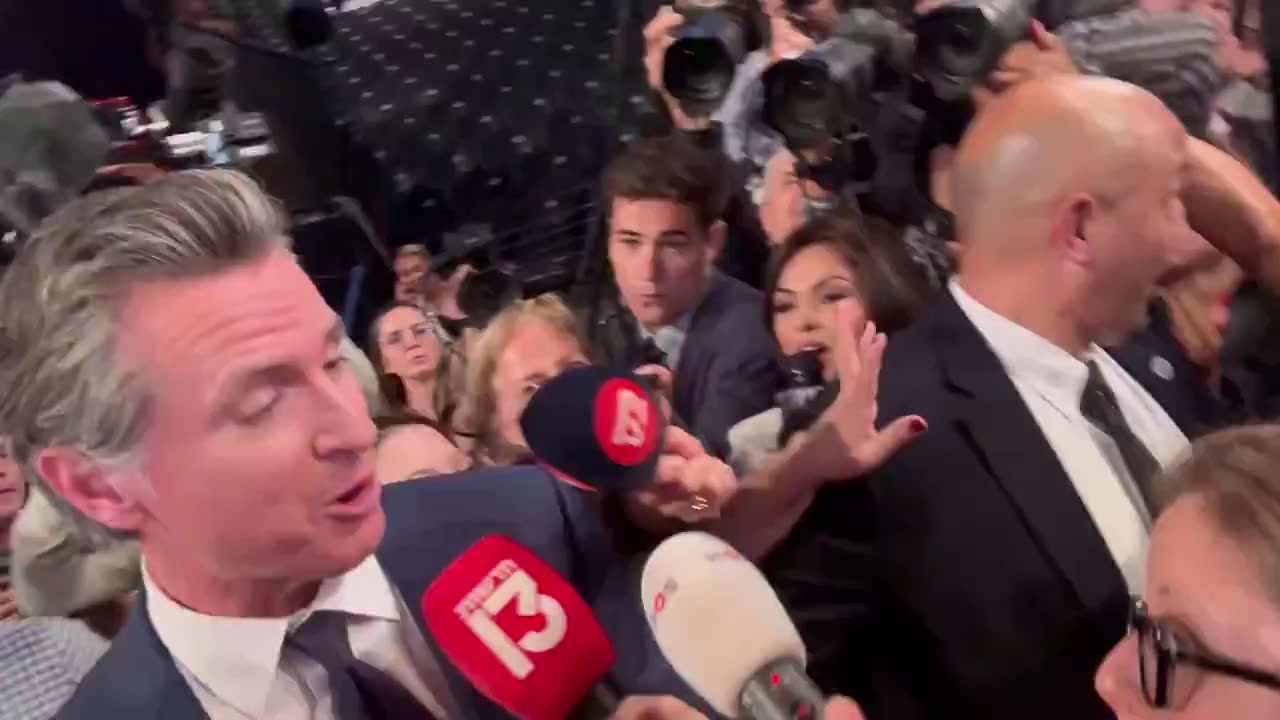 Gruesome Newsom GLOWS While Being Asked About Getting the Nomination