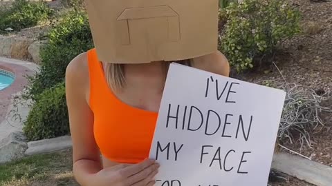 She reveals her face