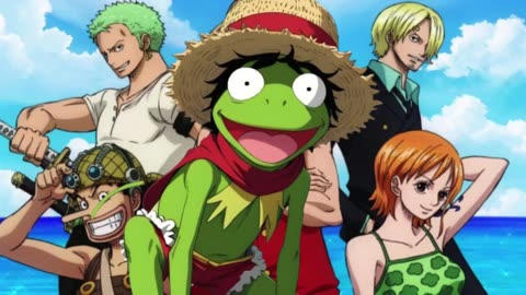 [Kermit the Frog /AI Cover] One Piece Opening 6 D-51 - Brand New World