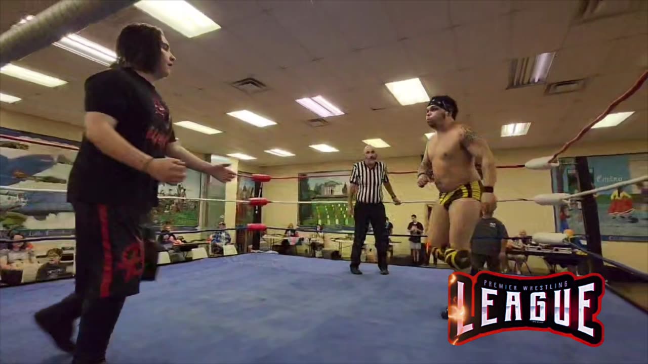 Premier Wrestling League: Cyclops vs AJ Evans vs Yela Man