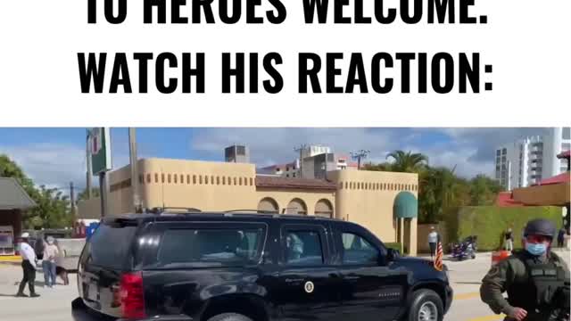 Trump arrives back in Florida to heroes welcome.