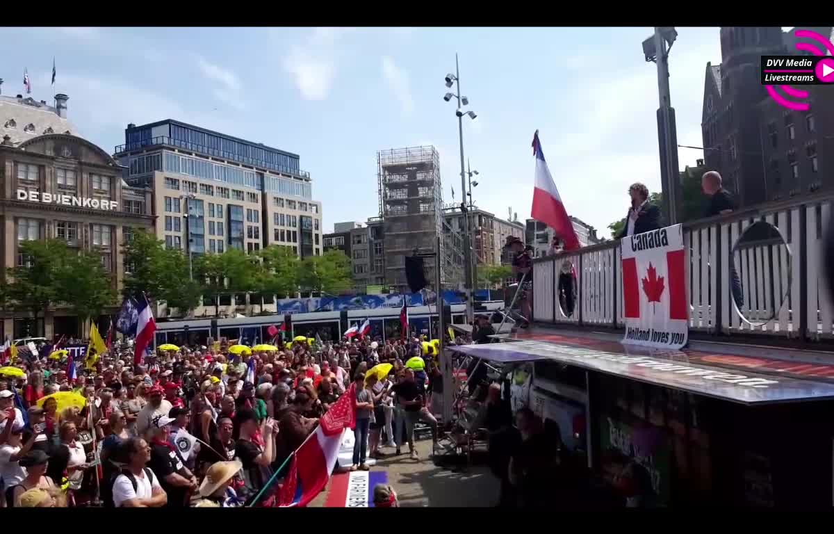 Farmer Protests Amsterdam, Dam Square - General Michael T. Flynn