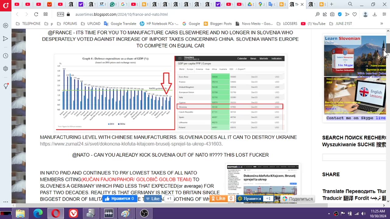 HERE IS WHY SLOVENIA DIDN'T PAY ITS NATO FEES OR SUPPORT UKRAINE IN WAR ON UKRAINE