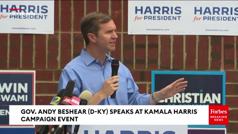 Kentucky Governor Andy Beshear, Top Dem VP Contender, Speaks At Harris Campaign Event