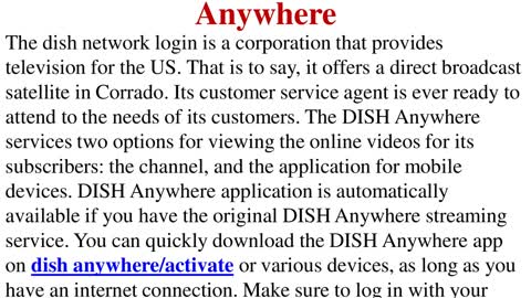 Easy Ways To Activate Dish Anywhere