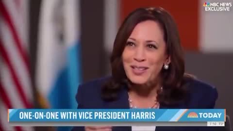 Kamala Harris laughing answer to border question