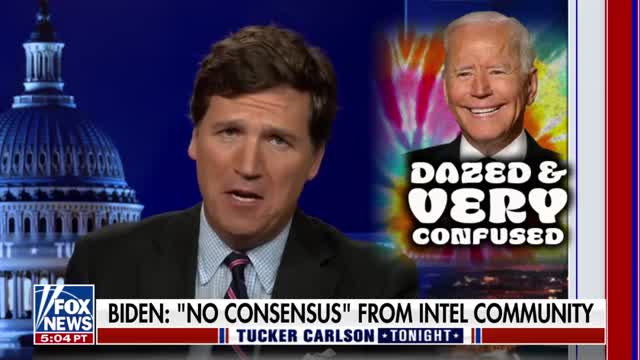 Tucker asking questions. Joe answers in his usual manner