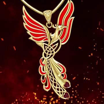 Soar Like the Phoenix with Our Celtic Phoenix Pendant