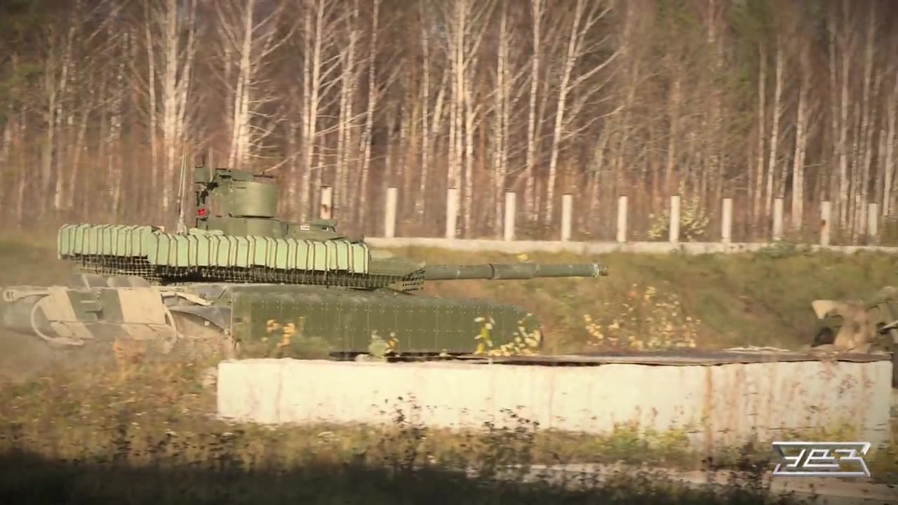 Latest Russian T-90M MBT with turret ERA serves out factory's firing test